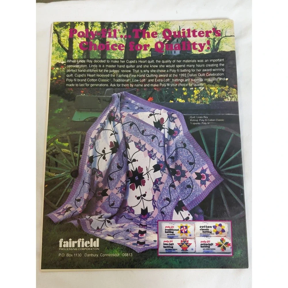 Lot of 5 Vintage Quilt Magazines Quiltmaker & Quilter's Newsletter 1994 Patterns